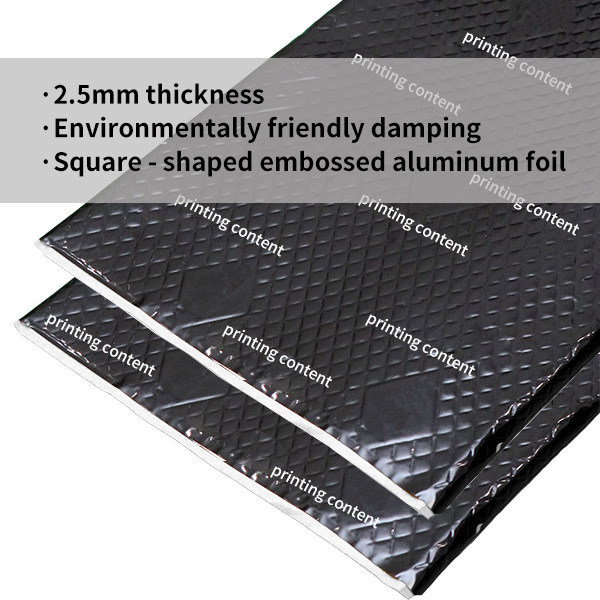 2.5mm automobile vibration damping pad / aluminum foil surface layer / 	Auto Acoustic Pad